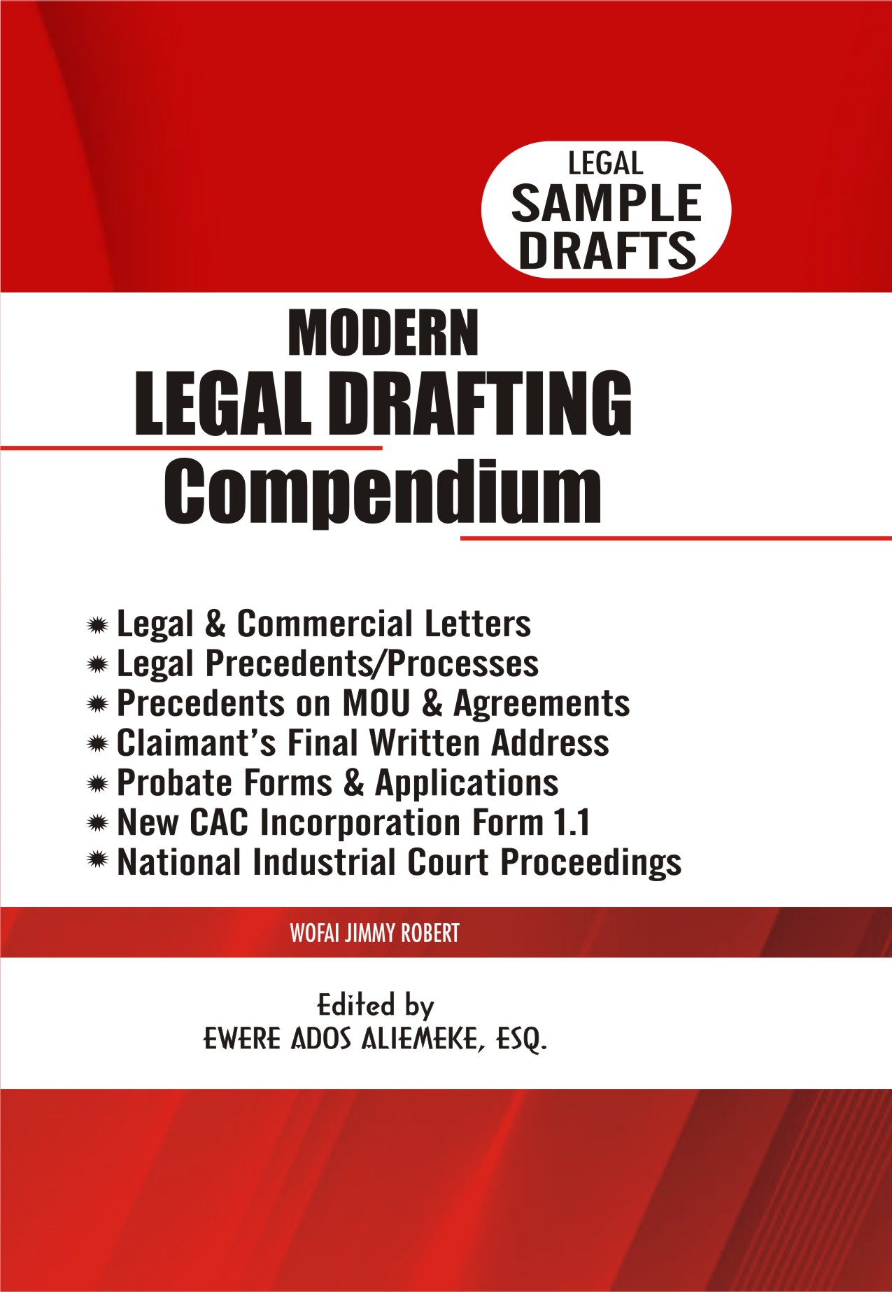 Cover of Modern Legal Drafting Compendium by Wofai Jimmy Robert